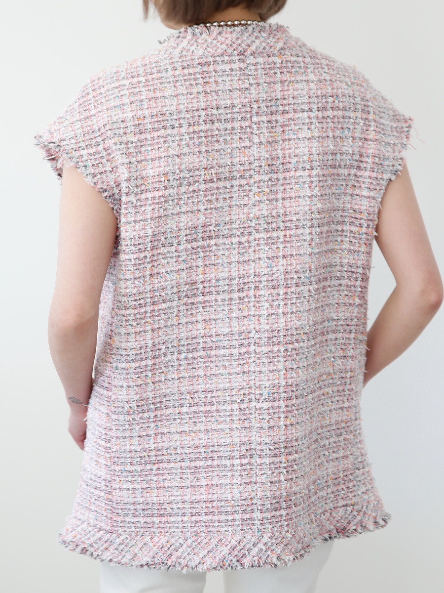 SLEEVELESS BOXY JK F.TWEED