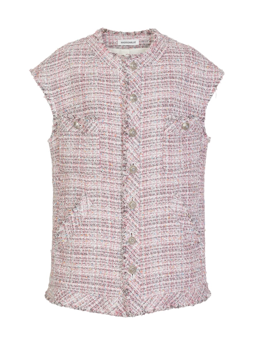 SLEEVELESS  BOXY JK F.TWEED