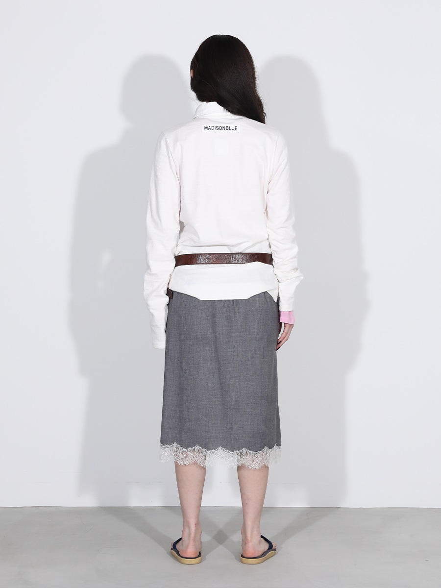 MIDDLE SKIRT LACE PE/W