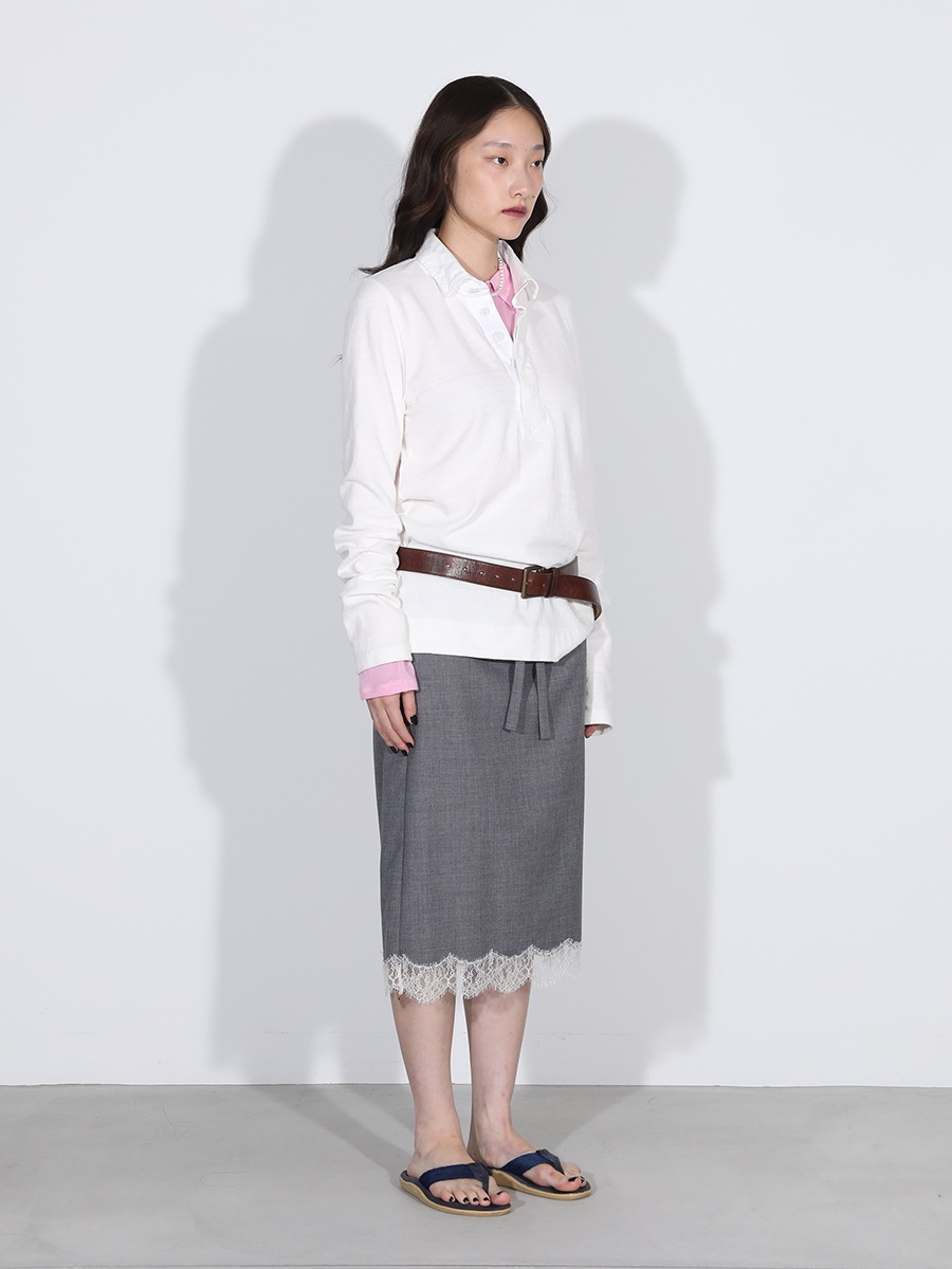 MIDDLE SKIRT LACE PE/W