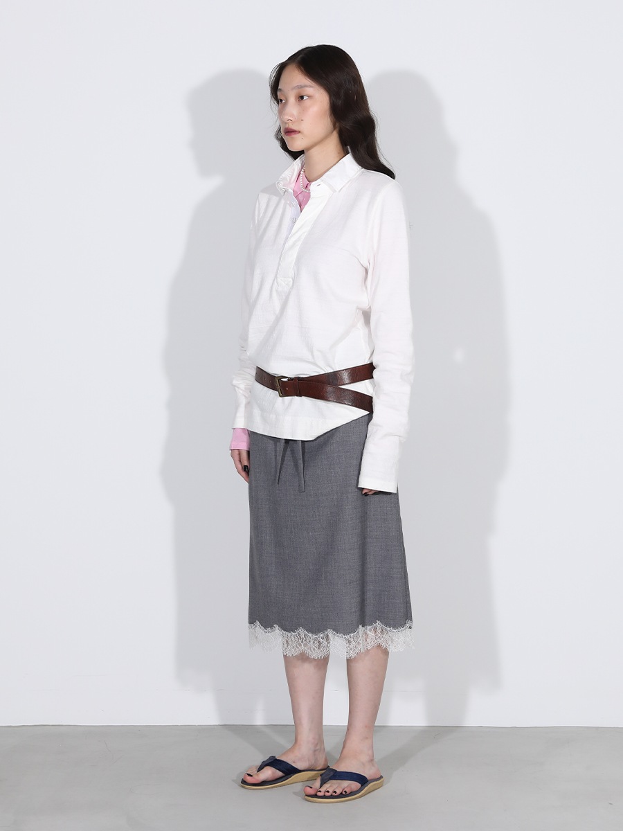 MIDDLE SKIRT LACE PE/W