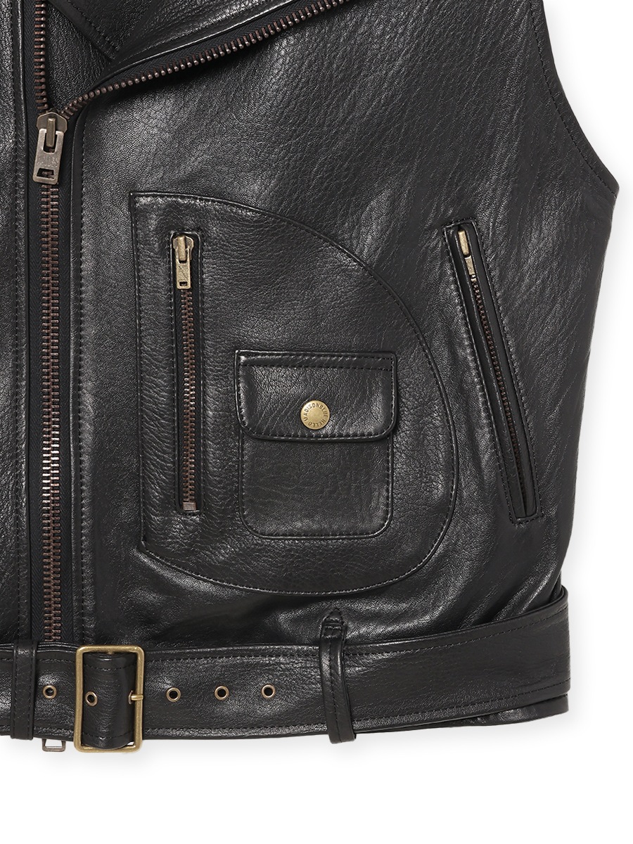 RIDERS VEST LEATHER MNS | MEN | MADISONBLUE