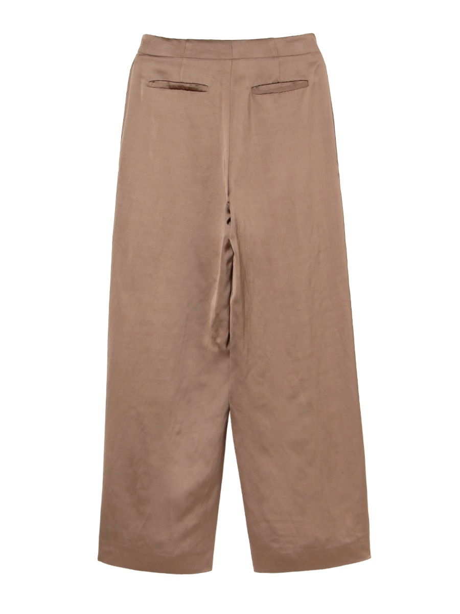 SIDE PLEATED WIDE LEG PANTS R/L