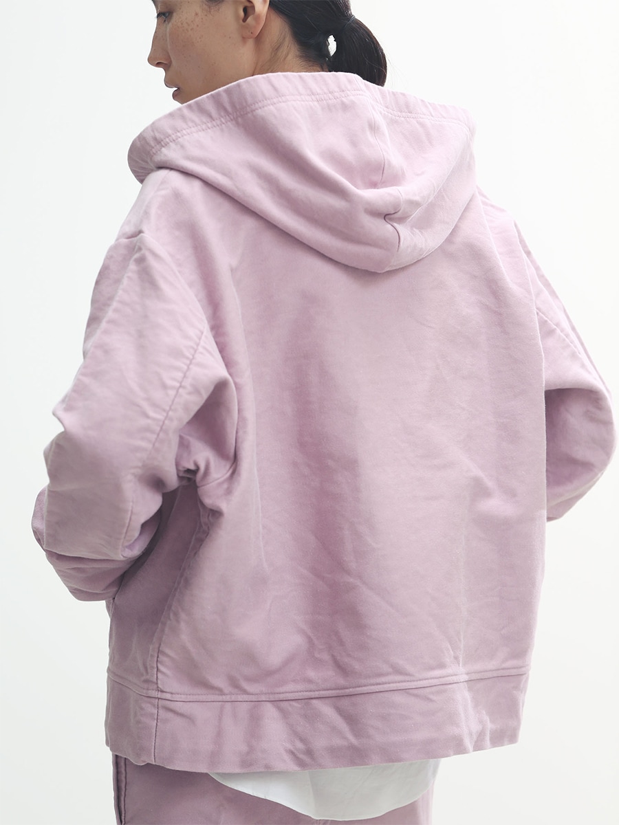 ZIP UP HOODIE MOLESKIN | WOMEN,2026FW | MADISONBLUE