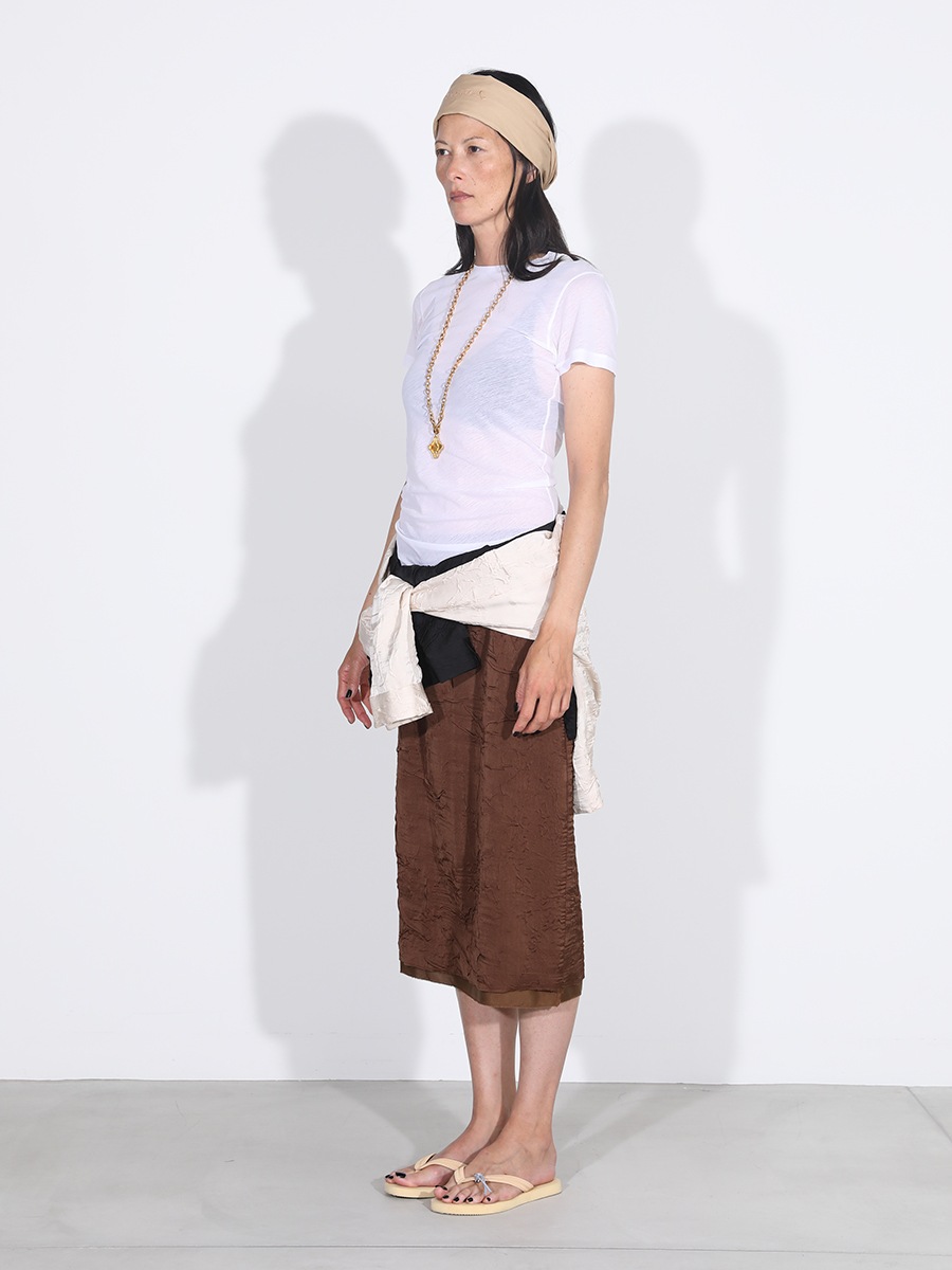 LOW WAIST SKIRT SATIN