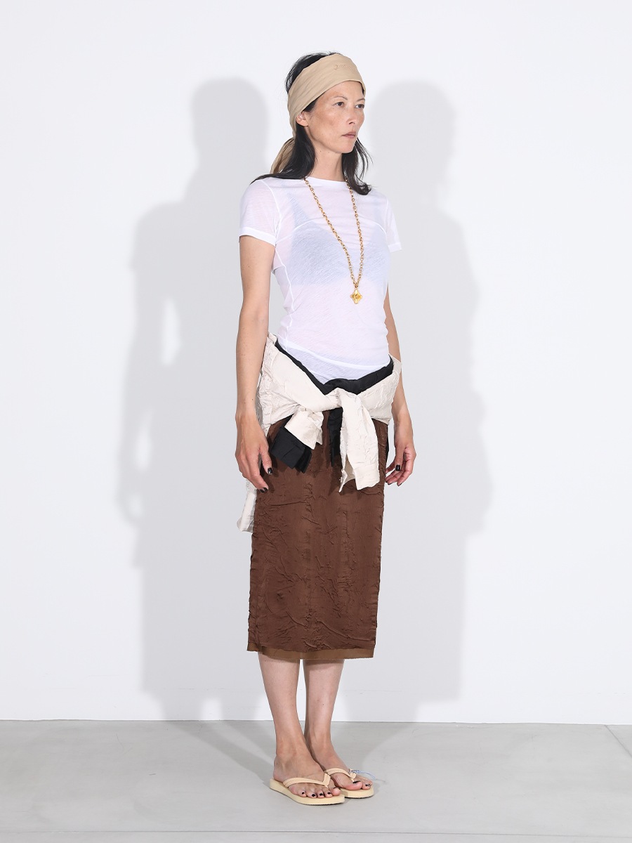 LOW WAIST SKIRT SATIN
