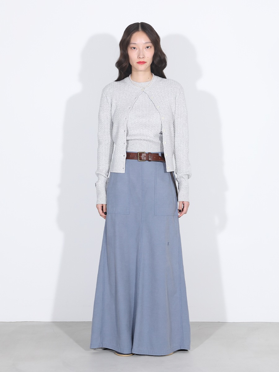 FATIGUE PANEL FLARE LONG SK L.oz BS | 2026SS PRE ORDER,26SS Vol.2