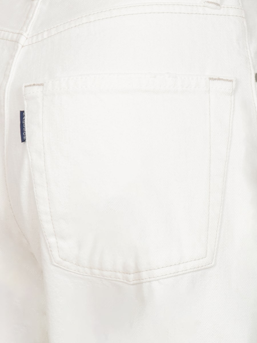 HEM CUT OFF STRAIGHT D/DENIM(WHT)