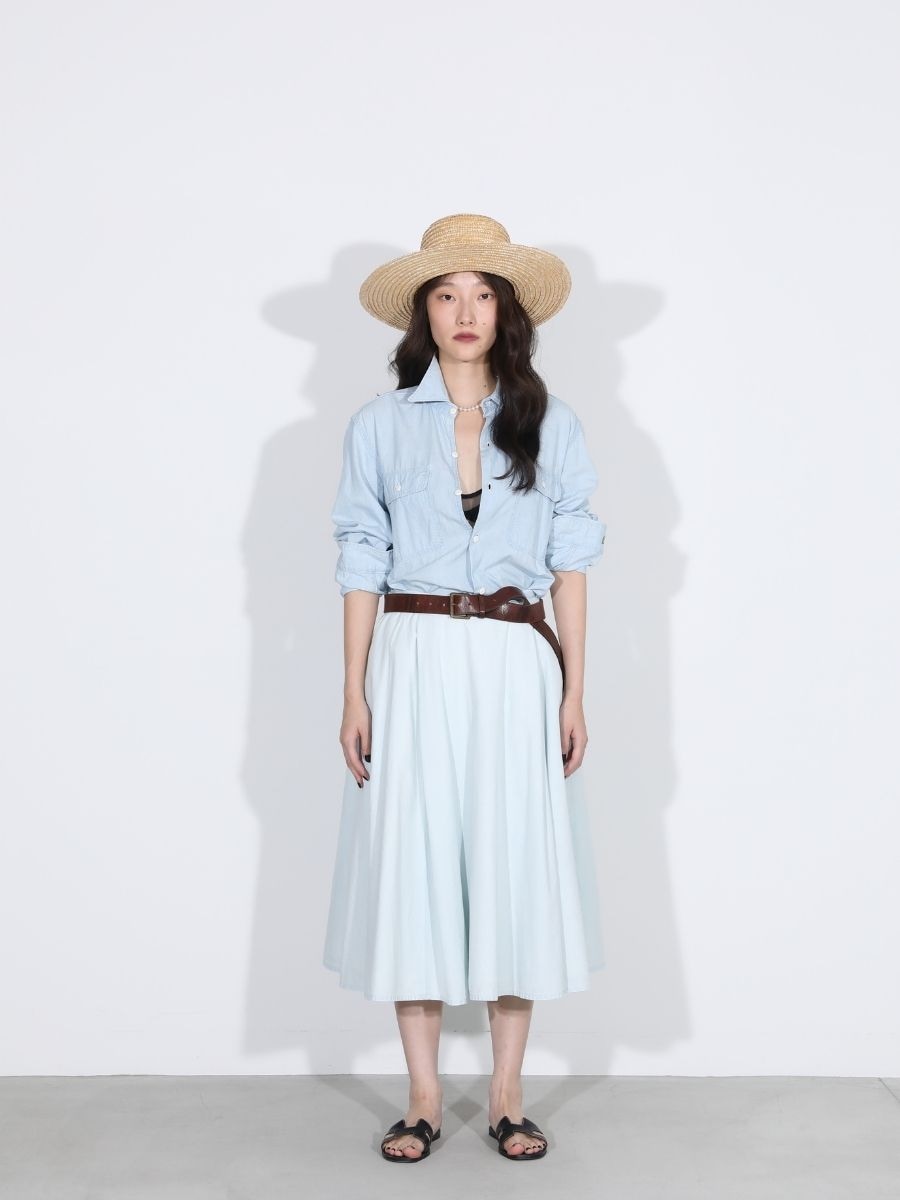 PUFF KNEE LENGTH SK CHAMBRAY(VW)