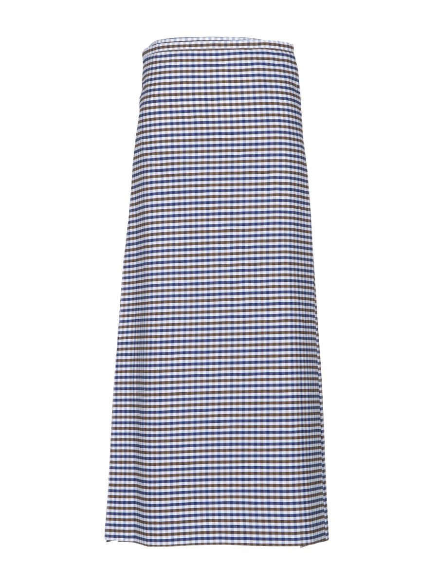 QUILT MAXI SKIRT M.GINGHAM