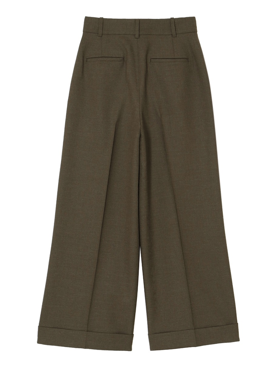 WIDE TUCK PT WOOL