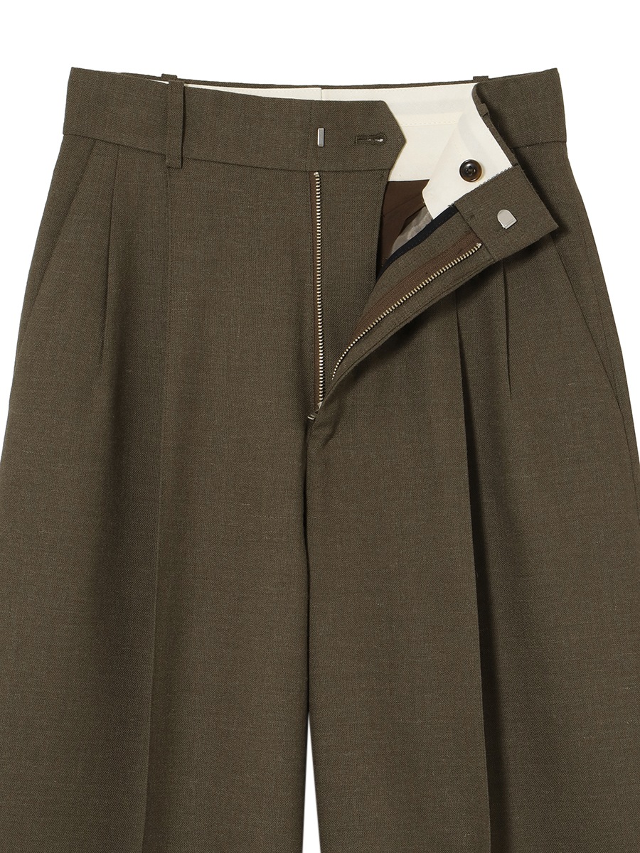 WIDE TUCK PT WOOL
