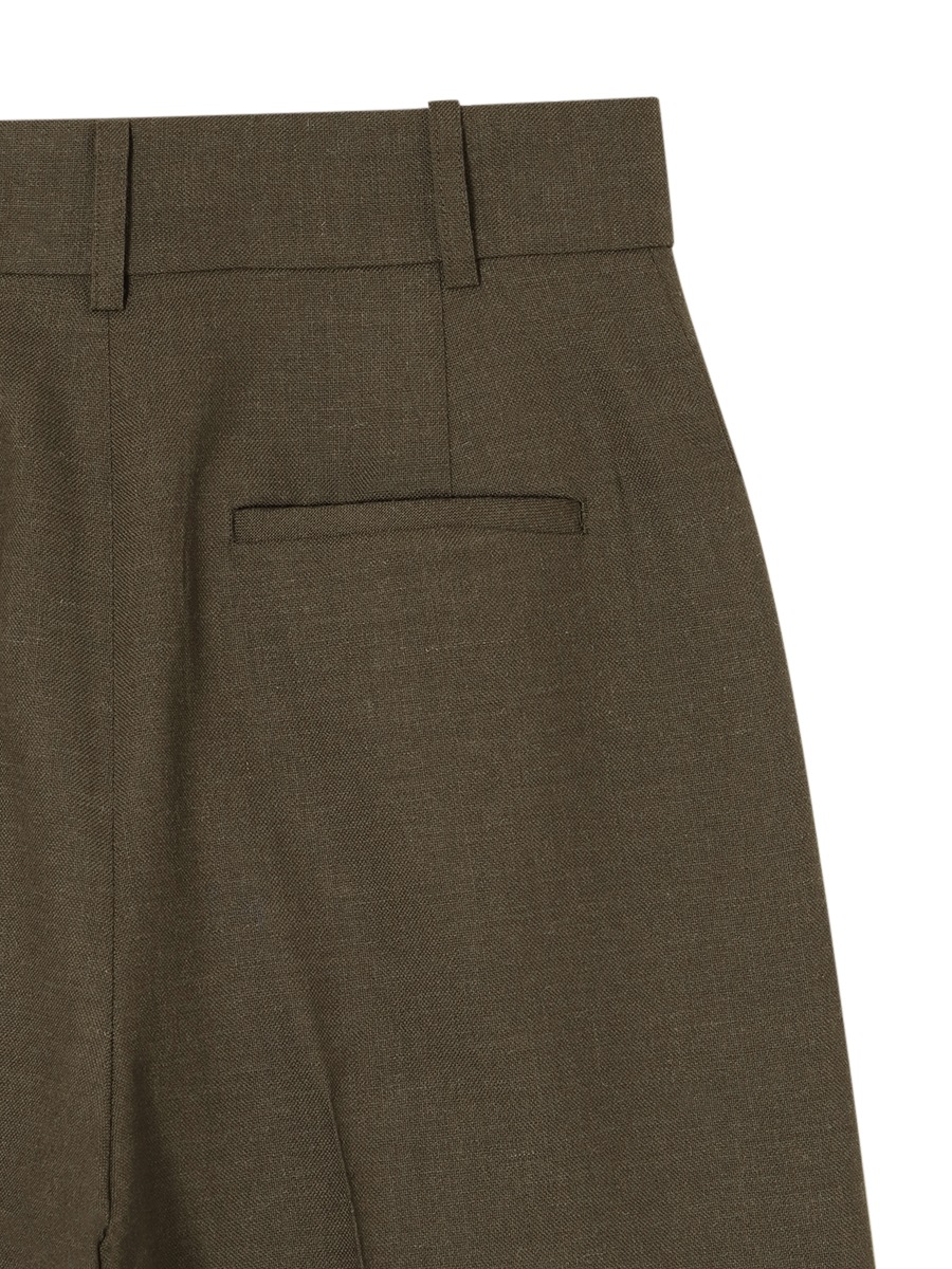 WIDE TUCK PT WOOL