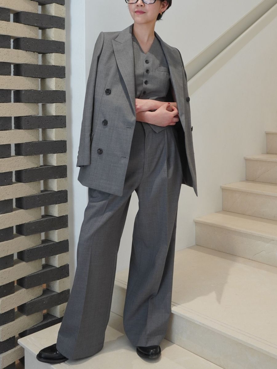 PLEATED WIDE LEG LPT W TRO | 2025SS,EXCLUSIVE WOOL TROPICAL