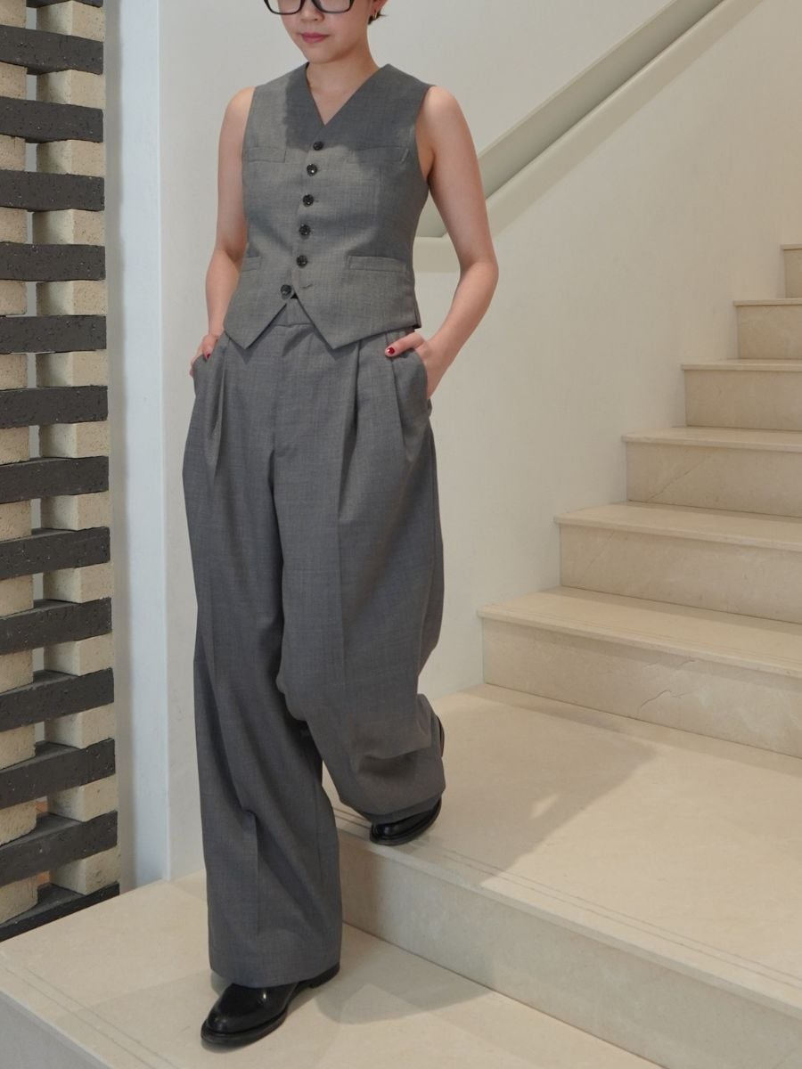 PLEATED WIDE LEG LPT W TRO