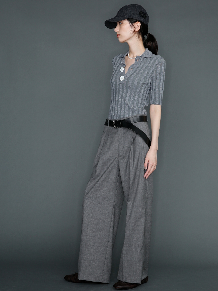 PLEATED WIDE LEG LPT W TRO