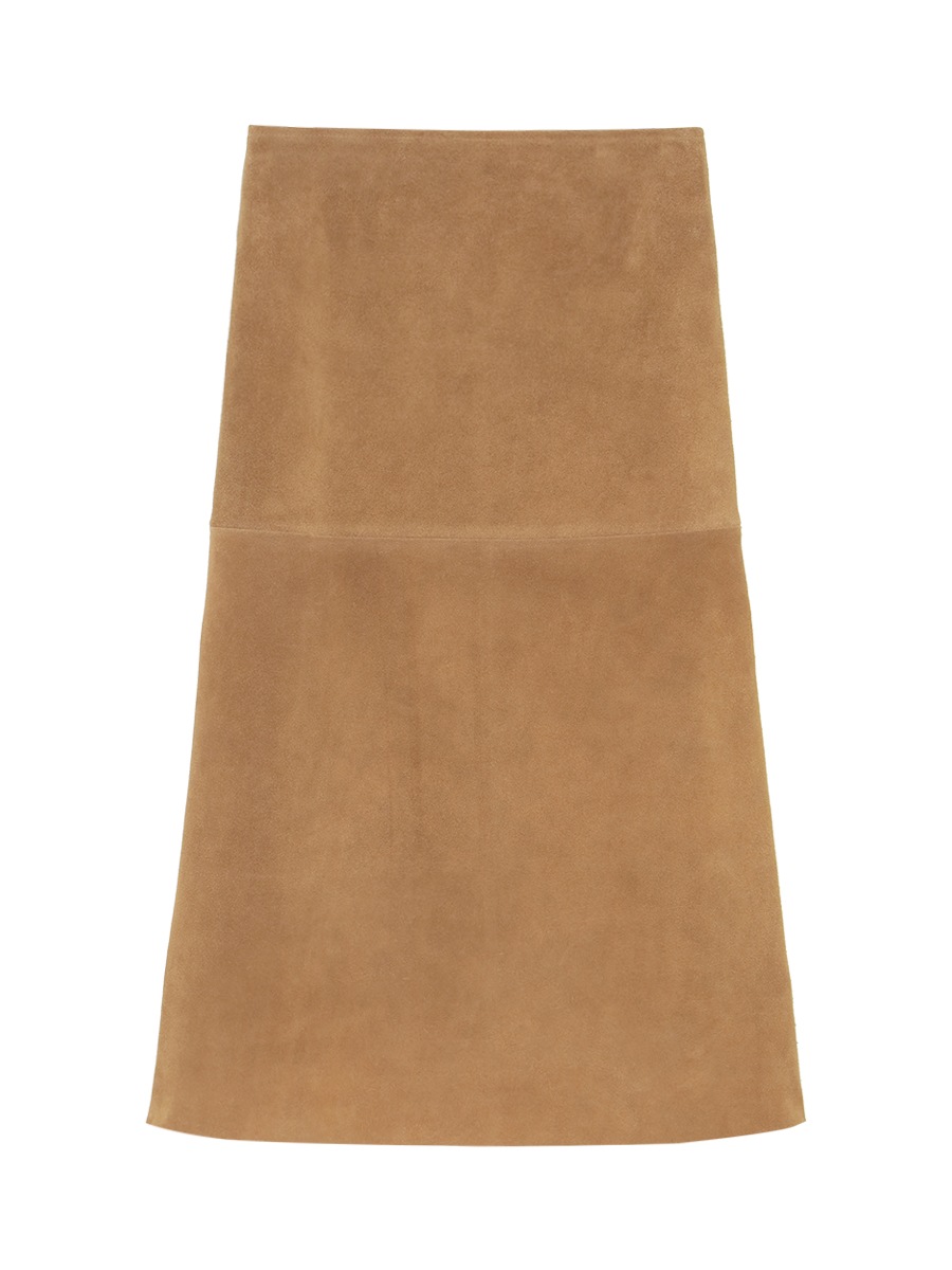 MI-MOLLET SKIRT SUEDE
