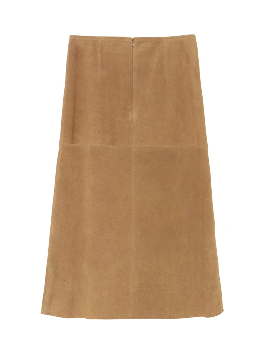 MI-MOLLET SKIRT SUEDE