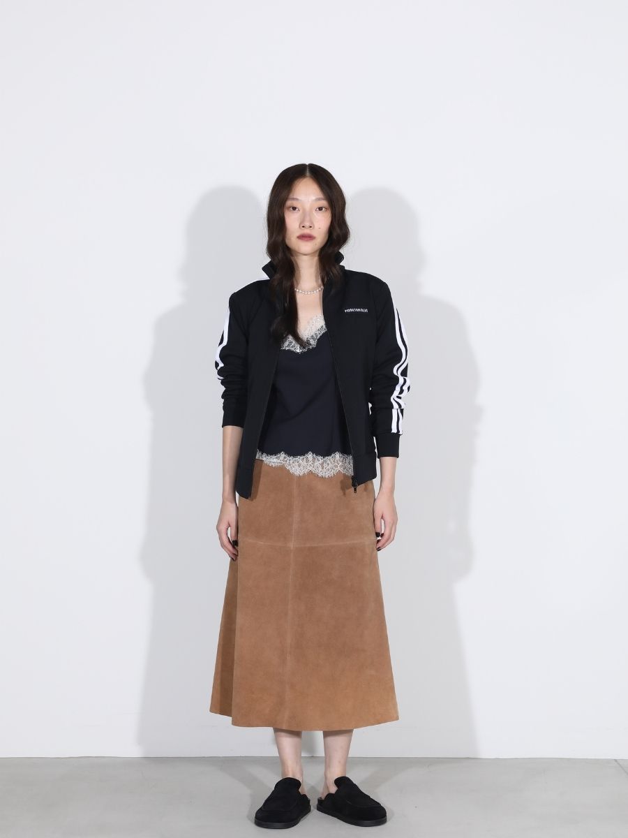 MI-MOLLET SKIRT SUEDE