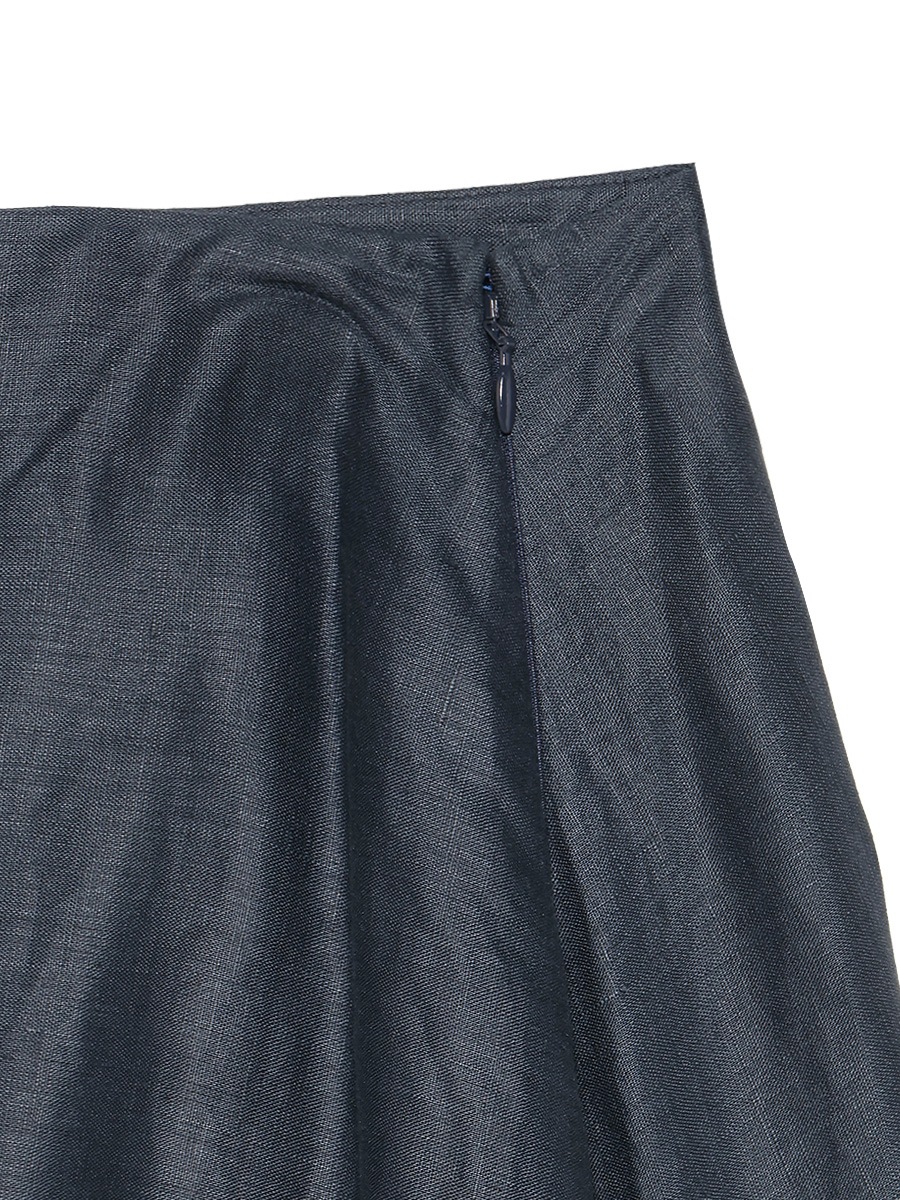 MI-MOLLET FLARE SKIRT LINEN