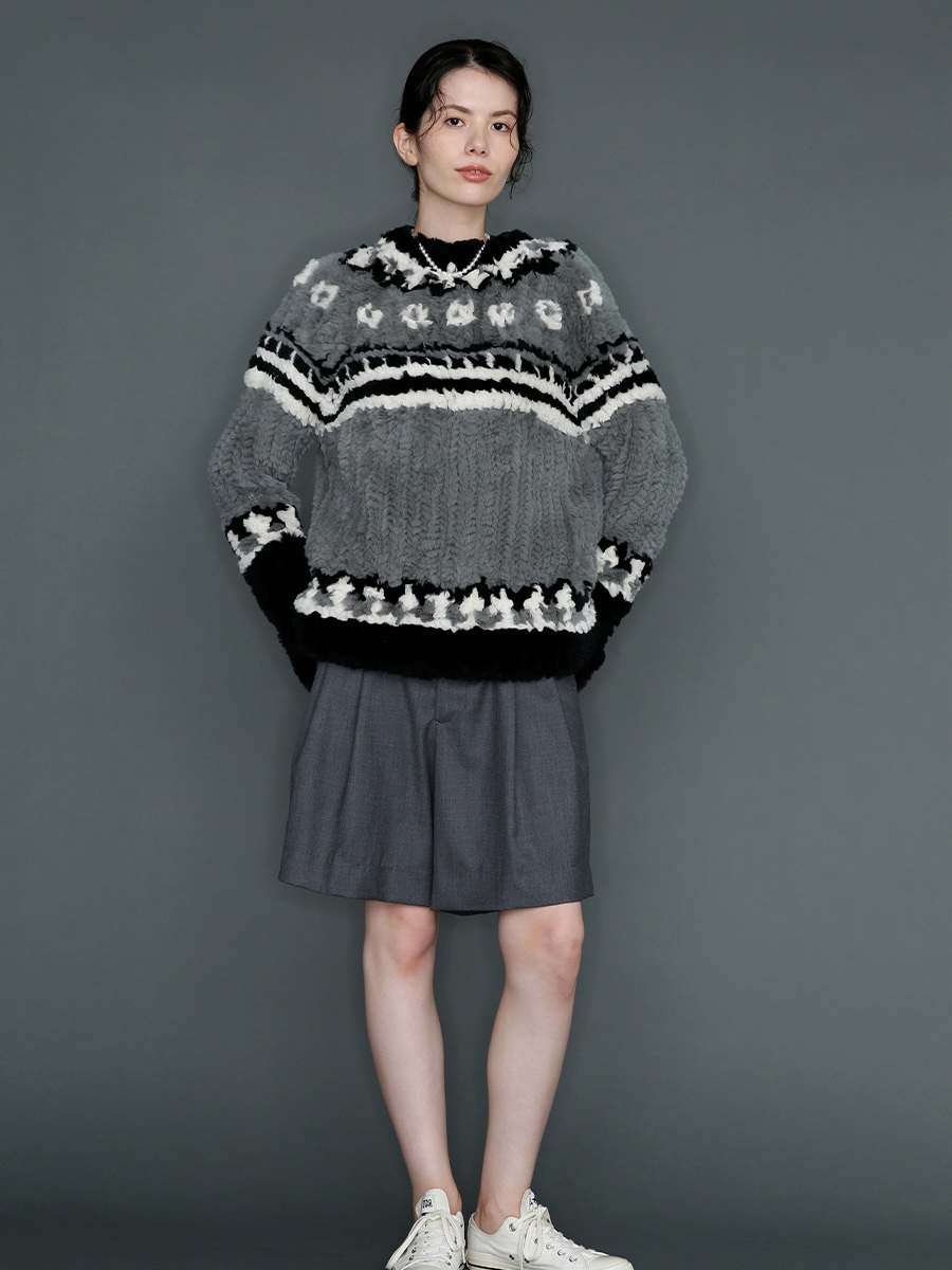 WIDE TUCK SHORTS WOOL | PANTS | MADISONBLUE