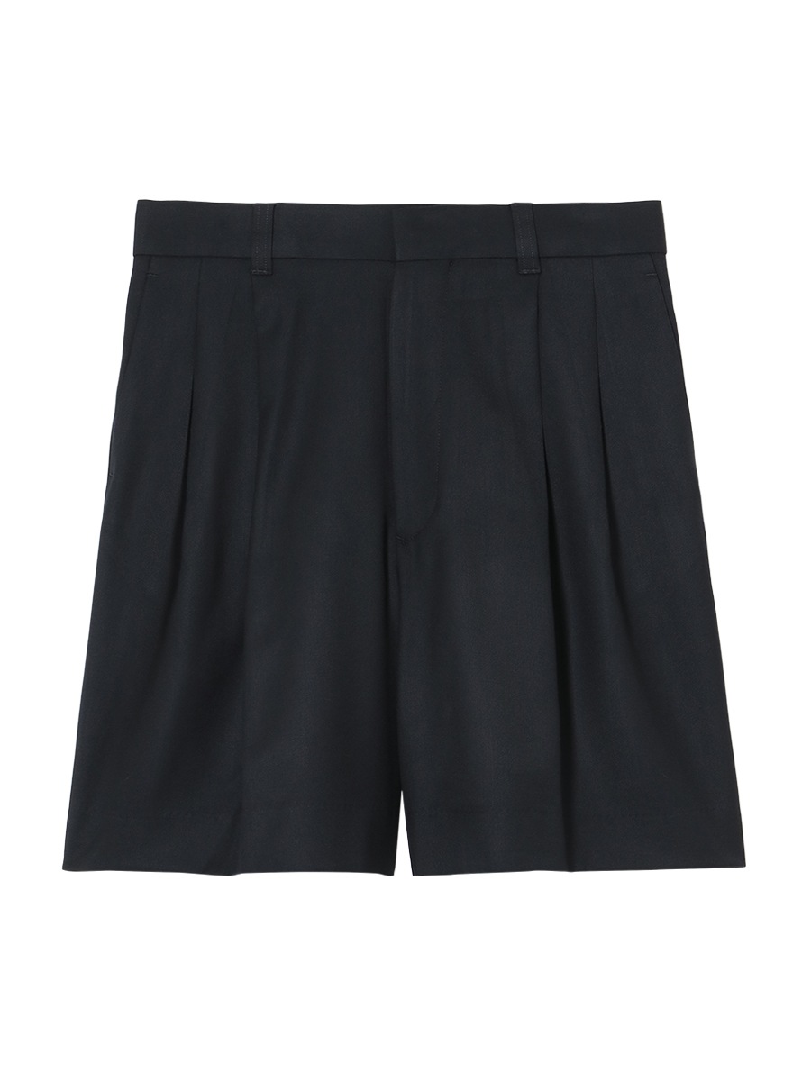 WIDE TUCK SHORTS WOOL | PANTS | MADISONBLUE