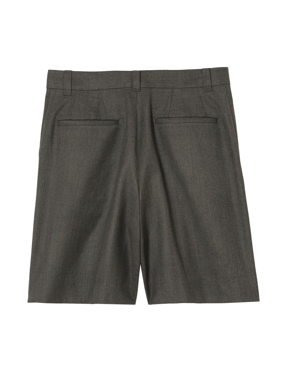 lownn ローン wool wide tuck shorts WIDE TUCK SHORTS WOOL | PANTS,SHORT FOR THE SEASON | MADISONBLUE