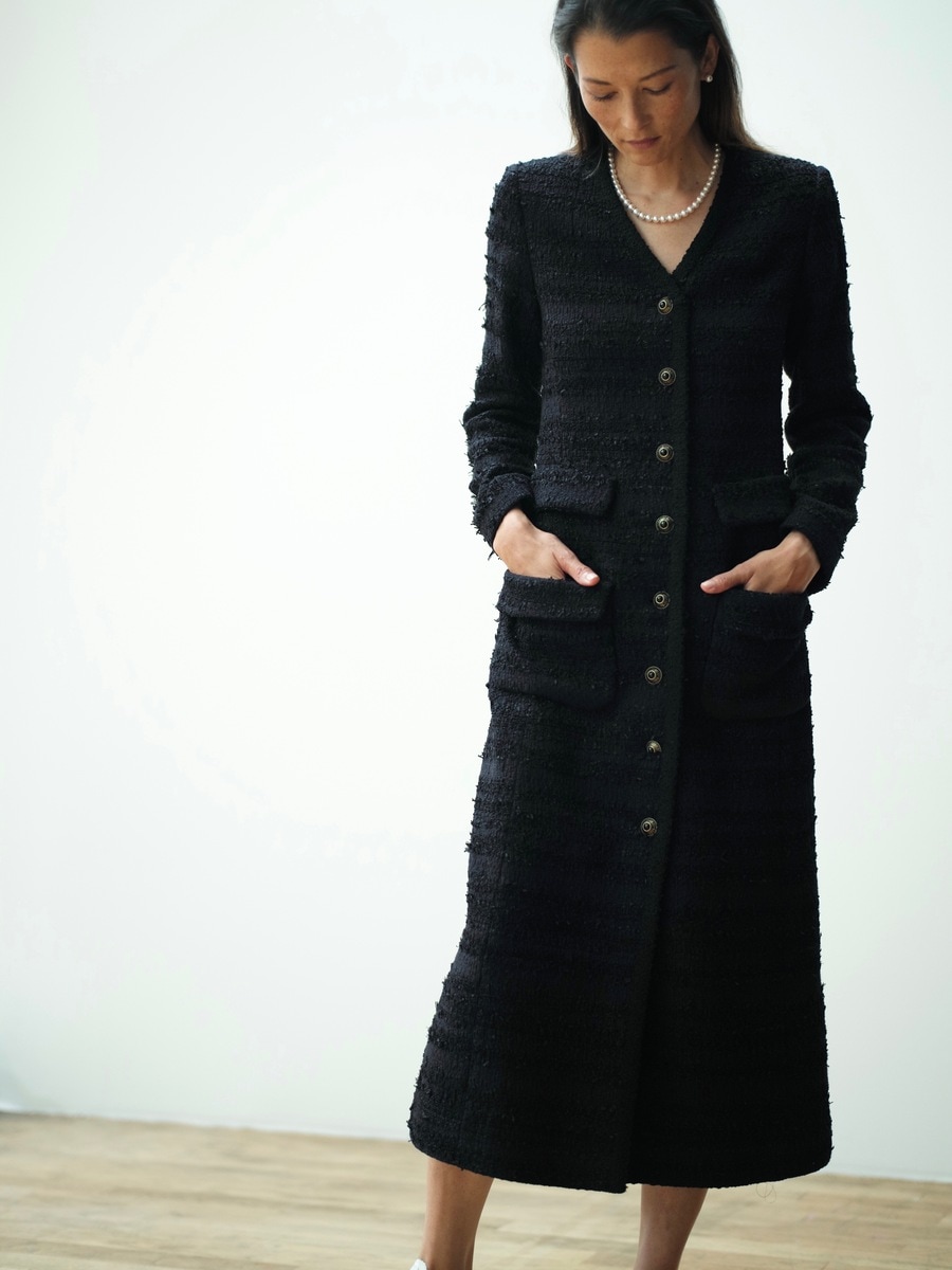 MADISON BLUE マディソンブルー ツイードドレス コート M 楽天市場】MADISON BLUE マディソンブルー 22SS COAT DRESS