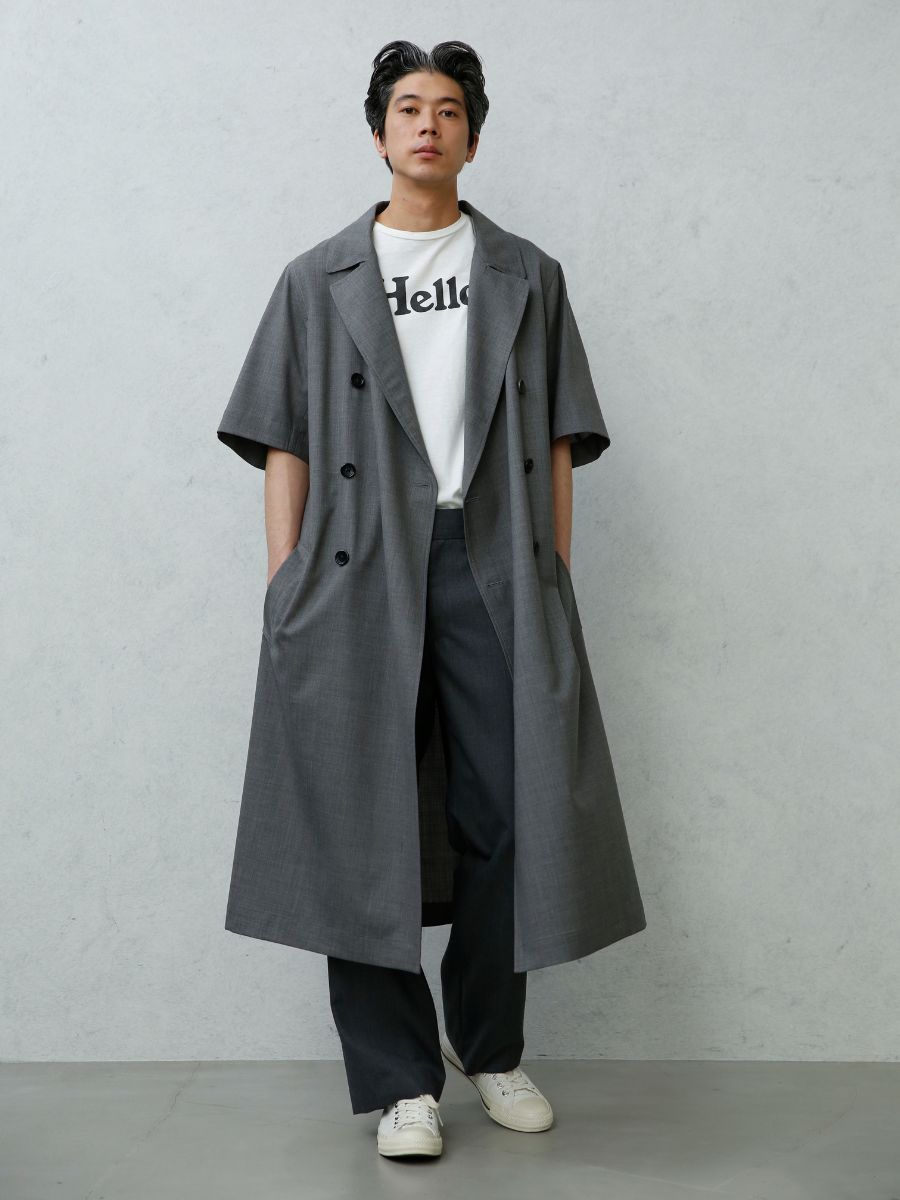 LOW WAIST WIDE-LEG PT WOOL MNS