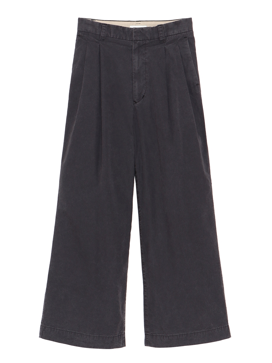 PLEATED WIDE LEG PANTS W/O | PANTS | MADISONBLUE