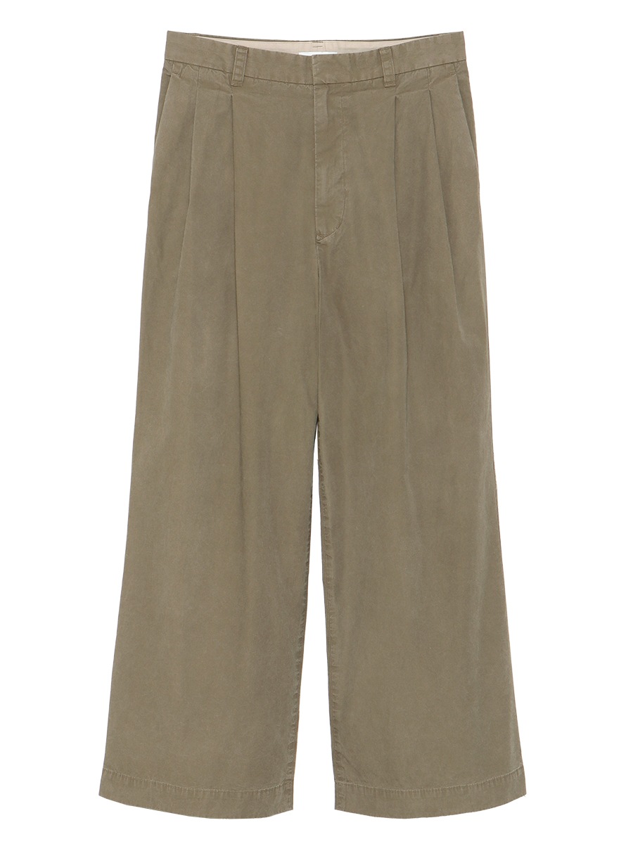 PLEATED WIDE LEG PANTS W/O MNS
