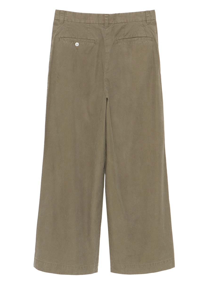 PLEATED WIDE LEG PANTS W/O MNS