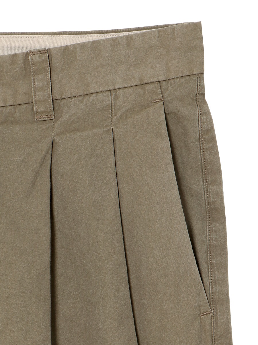 PLEATED WIDE LEG PANTS W/O MNS