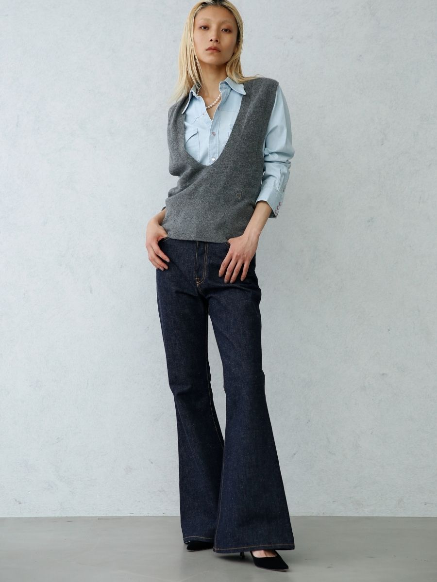 FLARE PT DENIM | PANTS | MADISONBLUE