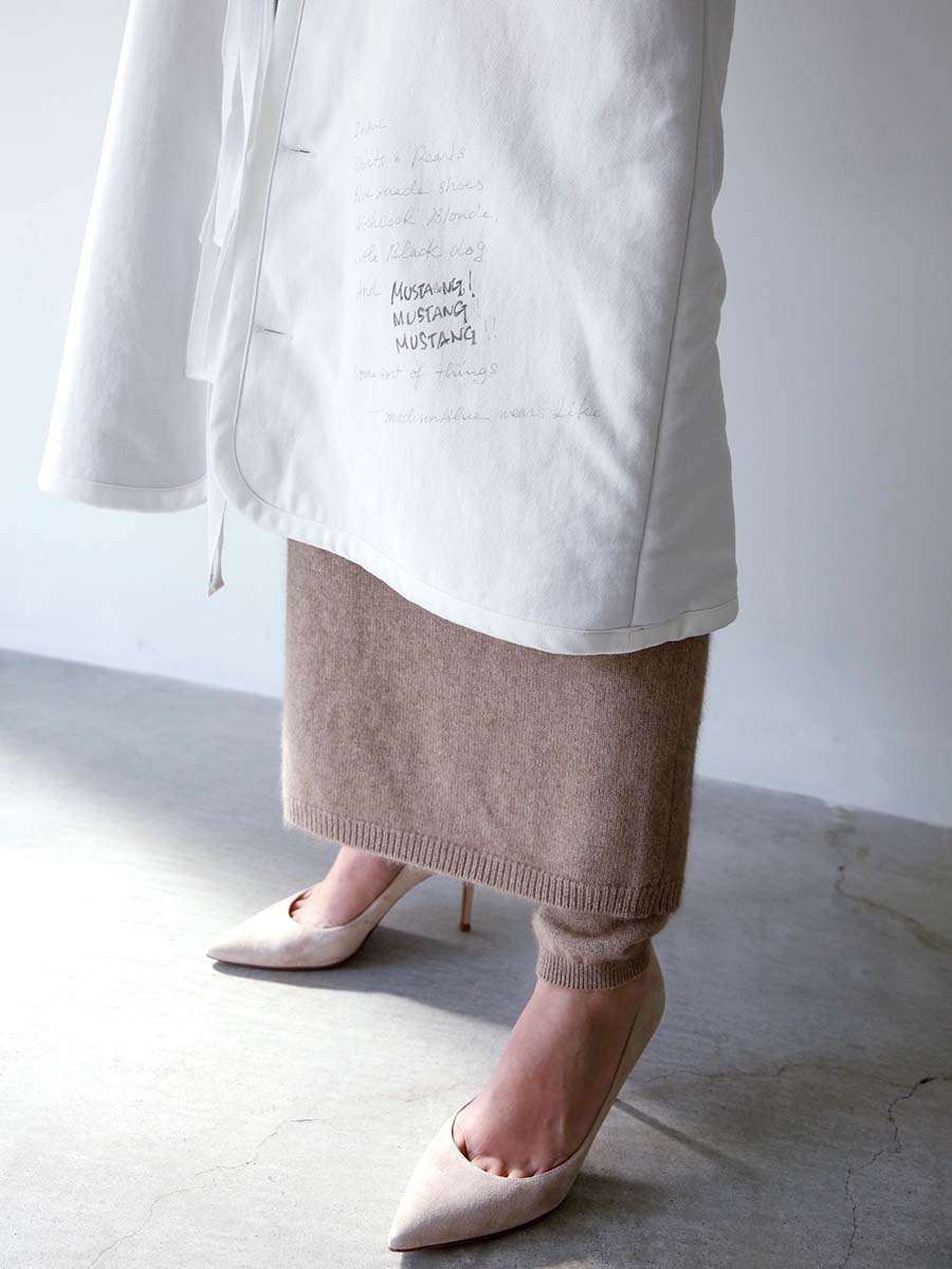 NOCOLLAR BOA COAT