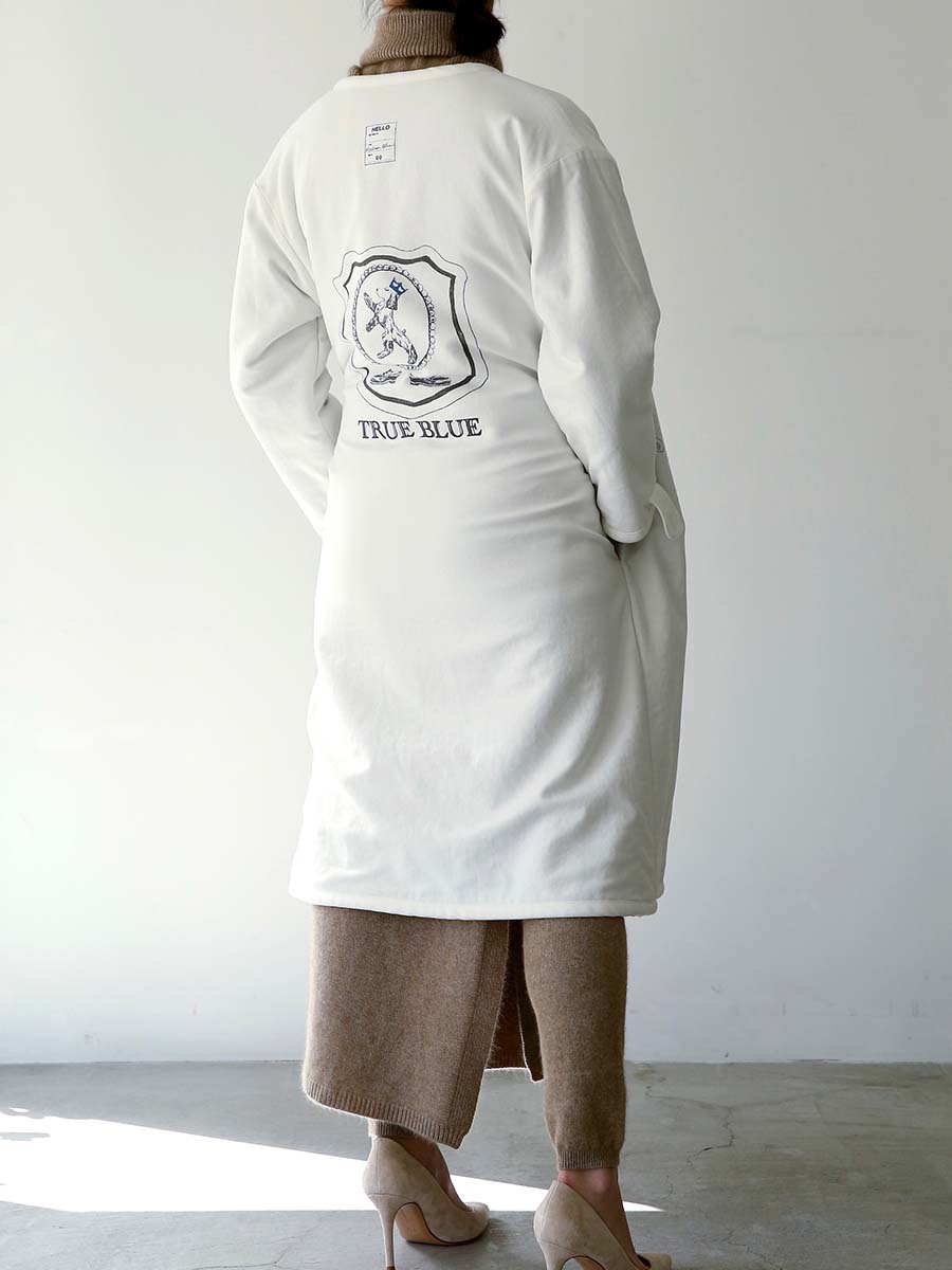 NOCOLLAR BOA COAT
