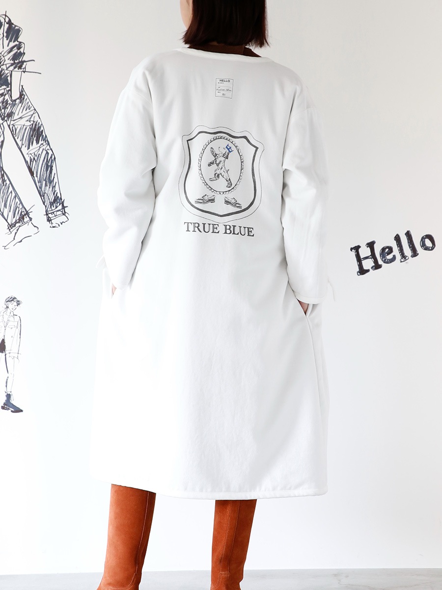 NOCOLLAR BOA COAT