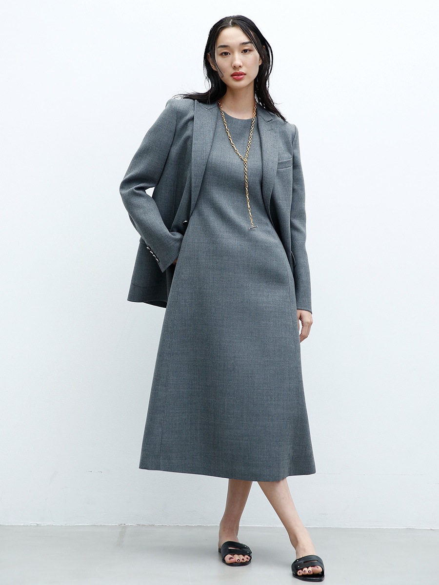 SLEEVELESS DR WOOL