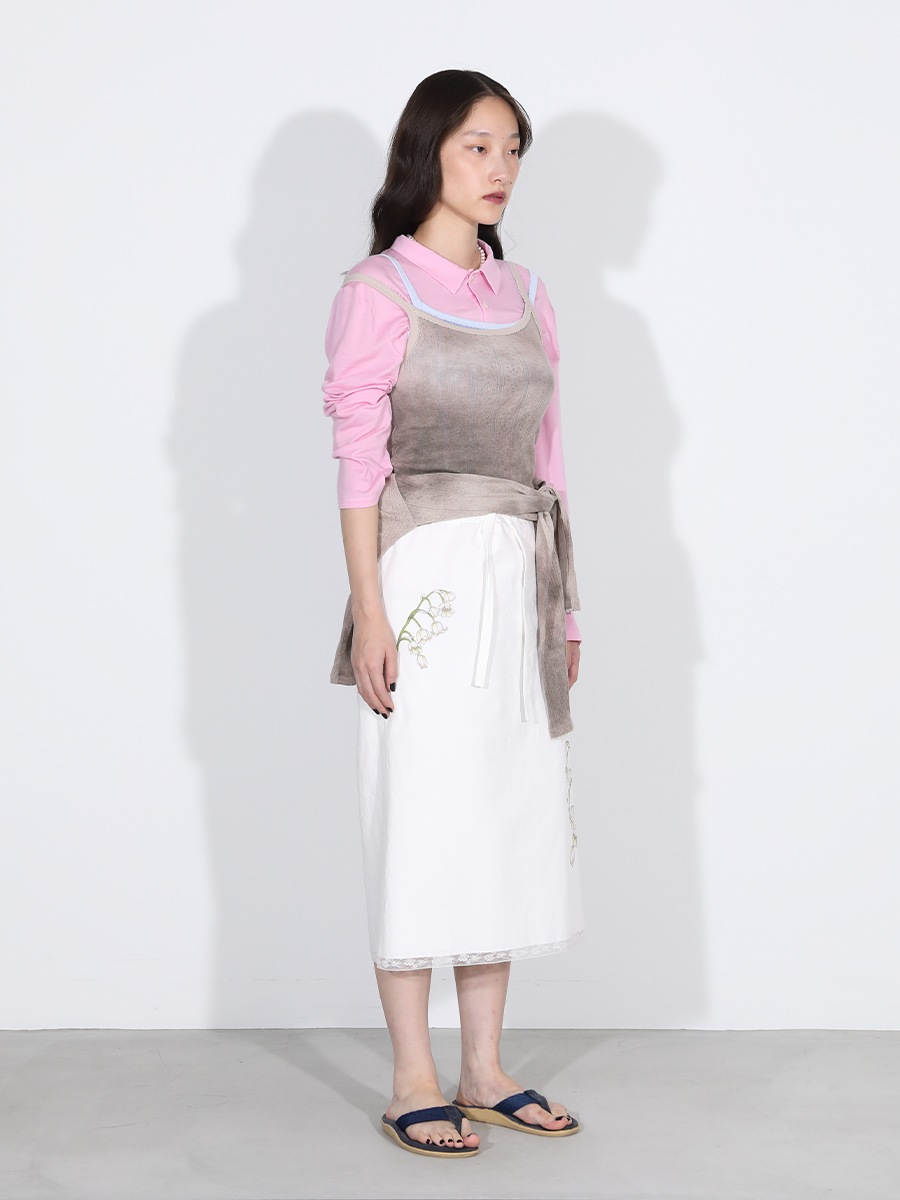 EMBROIDERED TRIM CAMISOLE TIE-DYE