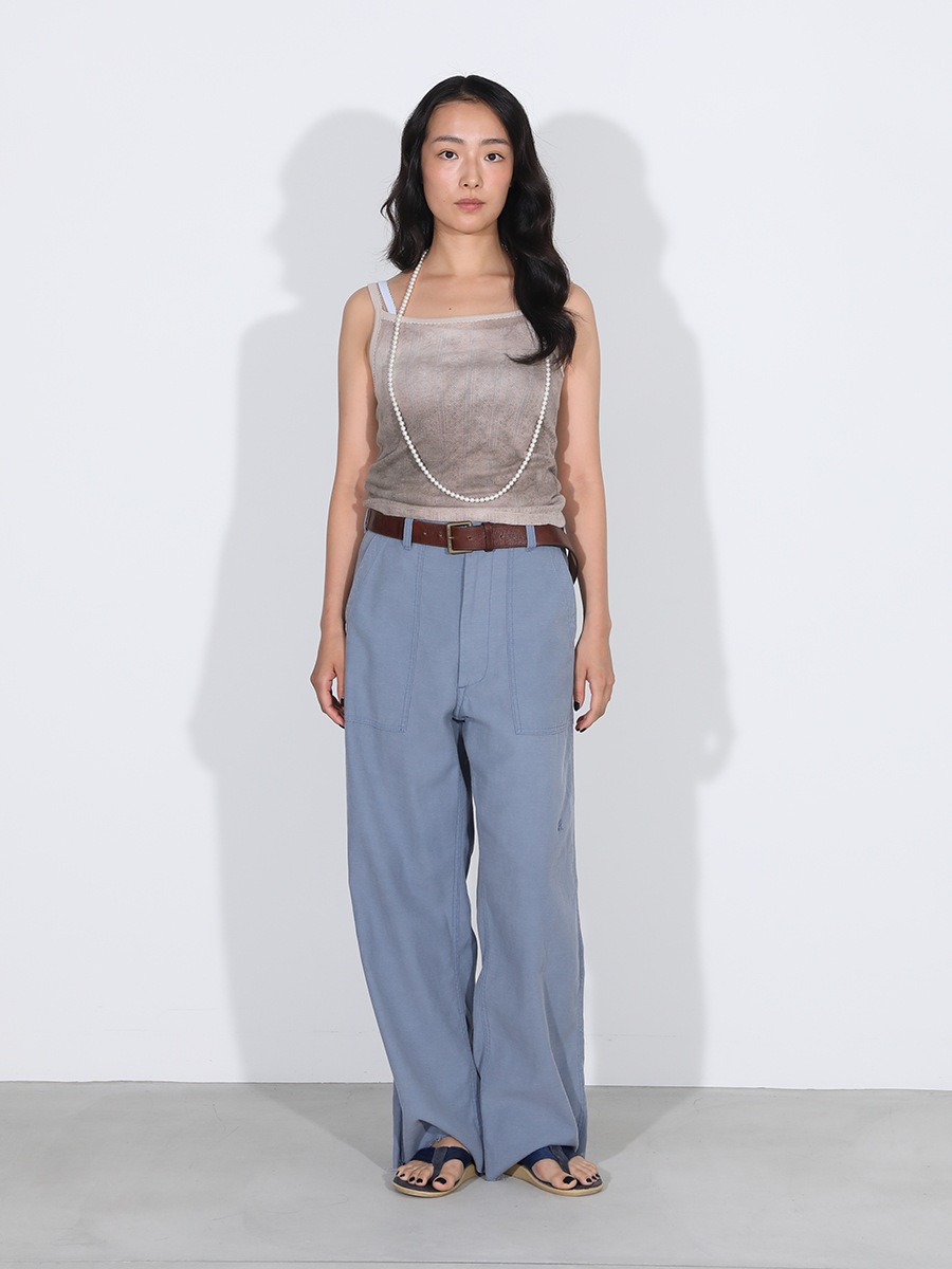 EMBROIDERED TRIM CAMISOLE TIE-DYE