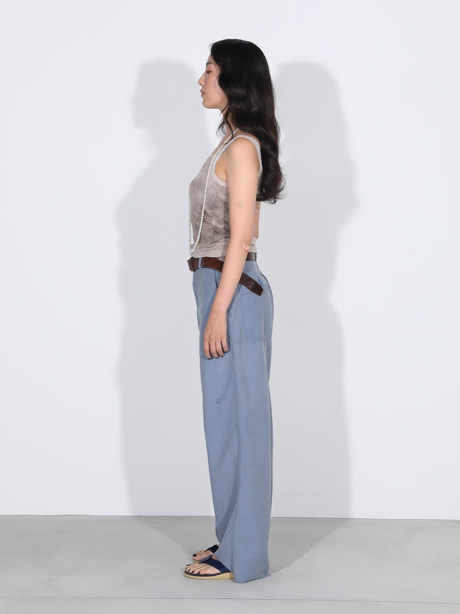 EMBROIDERED TRIM CAMISOLE TIE-DYE