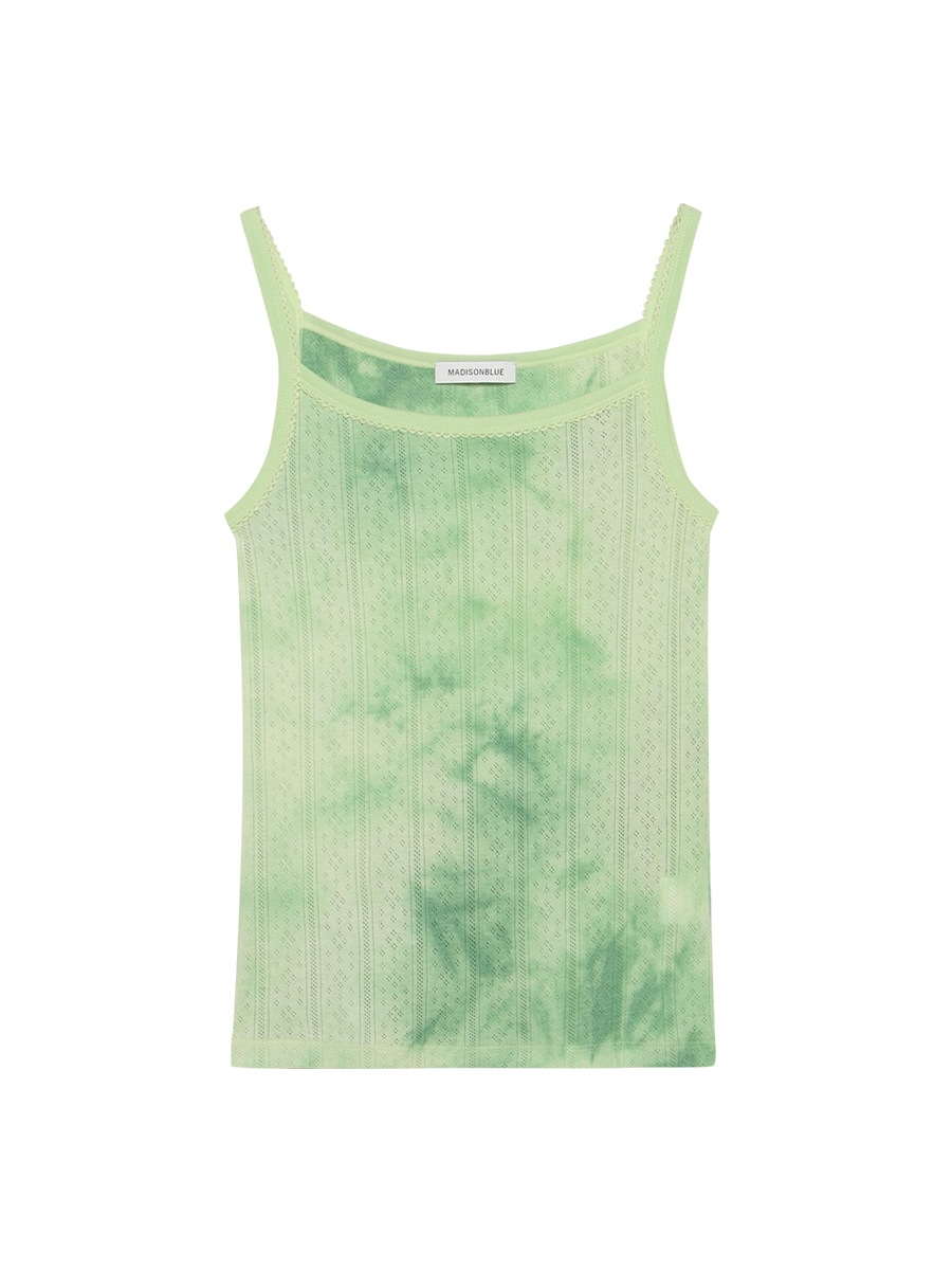 EMBROIDERED TRIM CAMISOLE TIE-DYE