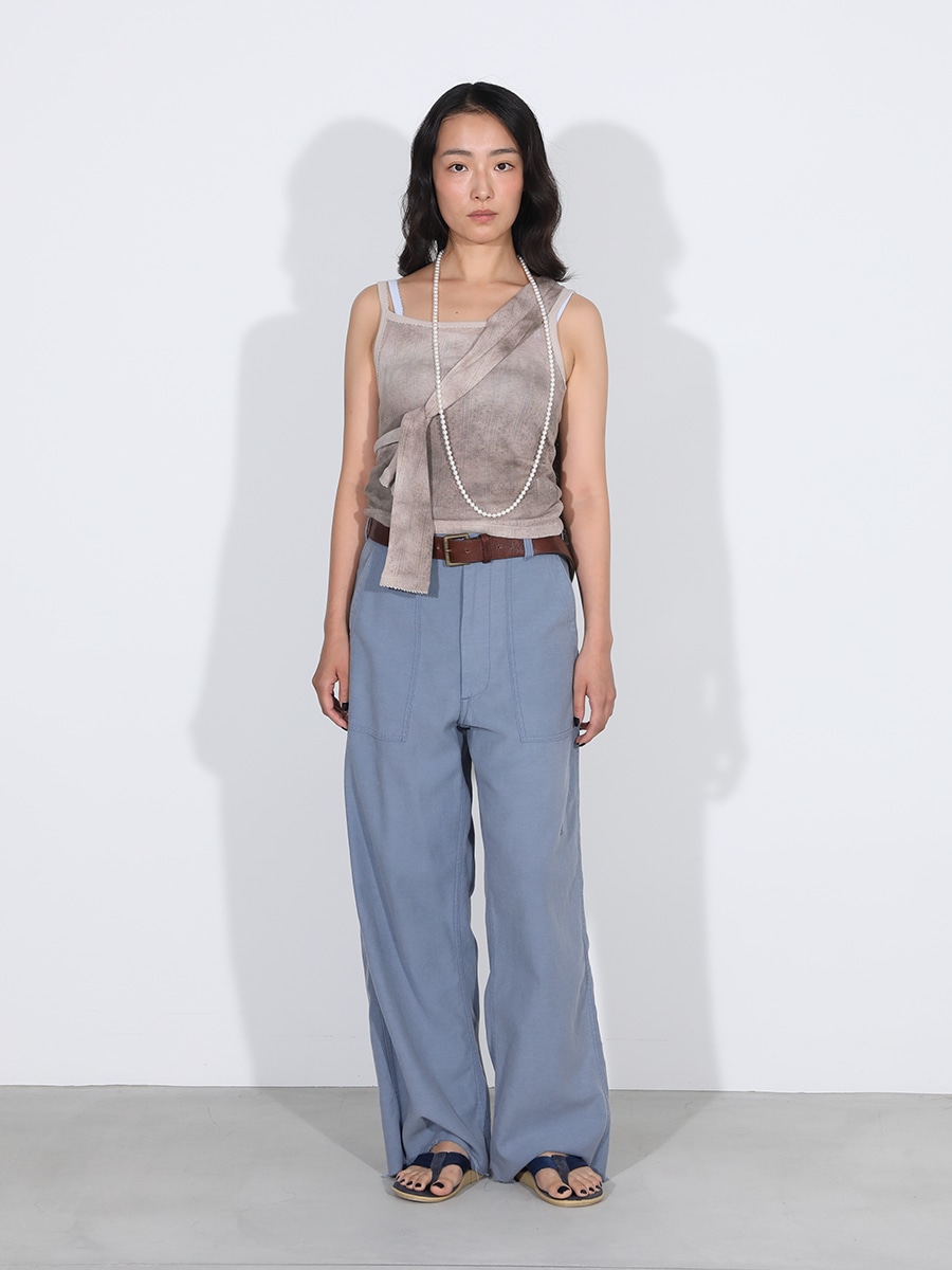 EMBROIDERED TRIM CAMISOLE TIE-DYE