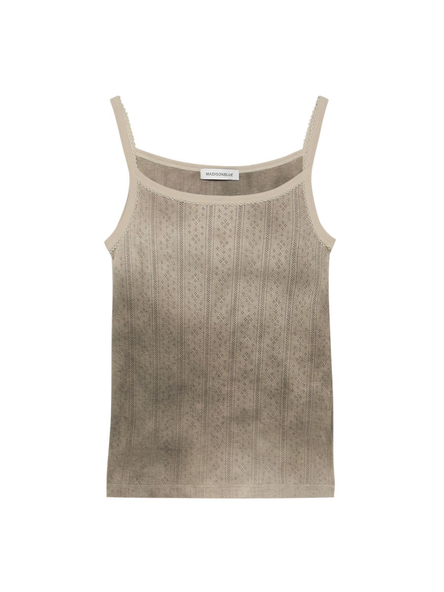 EMBROIDERED TRIM CAMISOLE TIE-DYE