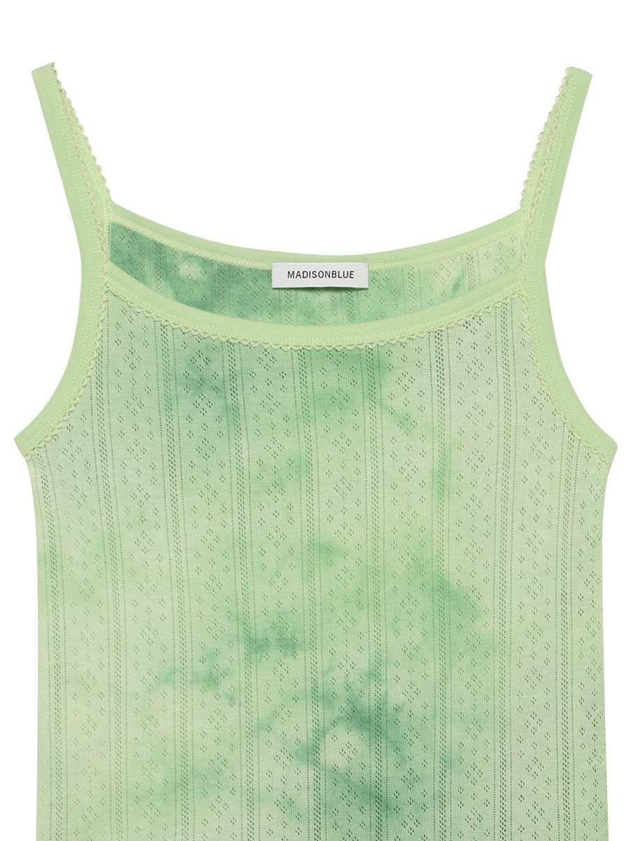 EMBROIDERED TRIM CAMISOLE TIE-DYE