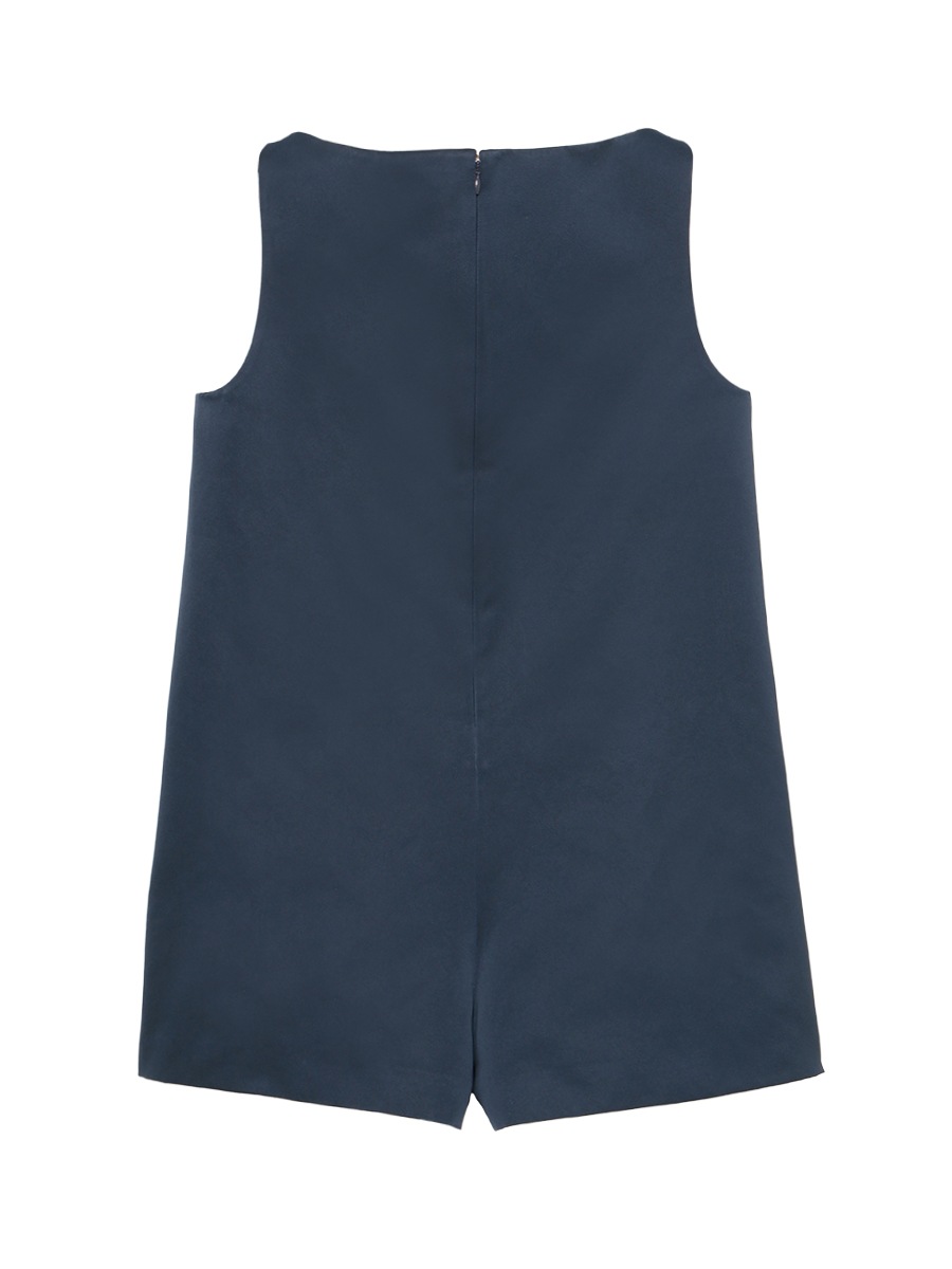 BOAT NECK COMBINAISON SHORTS SATIN