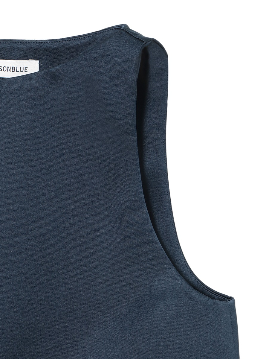 BOAT NECK COMBINAISON SHORTS SATIN