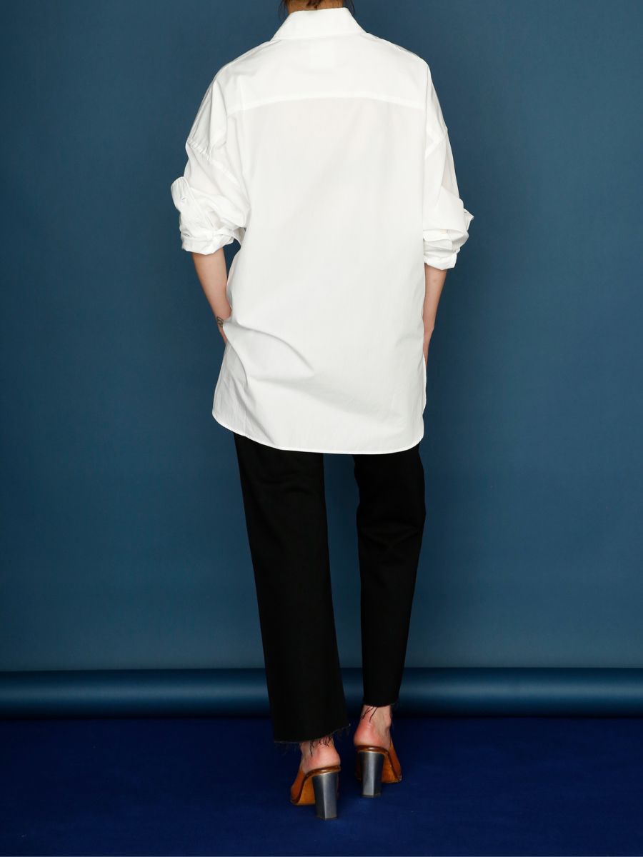 人気MADISONBLUE J.BRADLEY シャツ B刺繍 00 白 uf8 J.BRADLEY LONGSLEEVE SHIRT | WOMEN | MADISONBLUE