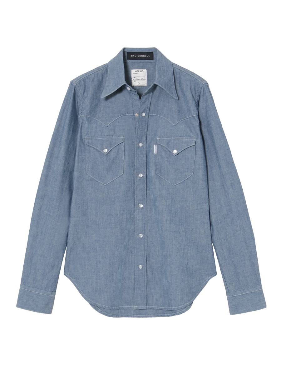 WESTERN SH CHAMBRAY  MNS（OW）
