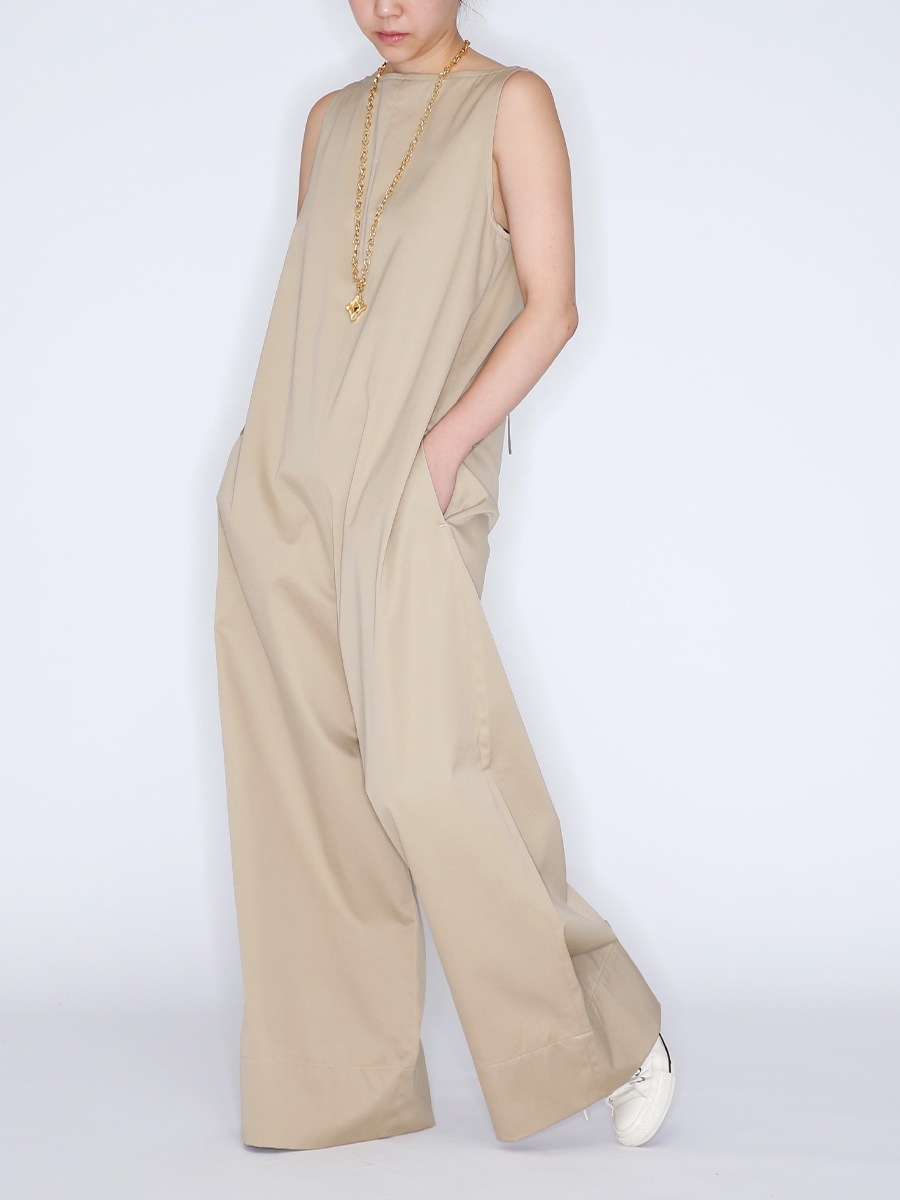 ＜SOLD OUT＞BOAT NECK COMBINAISON CHINO